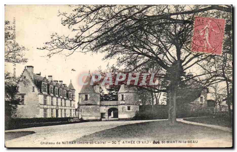 CPA Chateau de Nitray Athee St Martin Le Beau