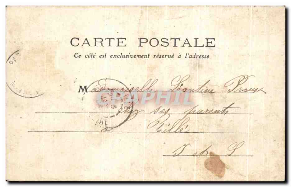 CPA Indre et Loire Chateaurenault Le Chateau — Rückseite