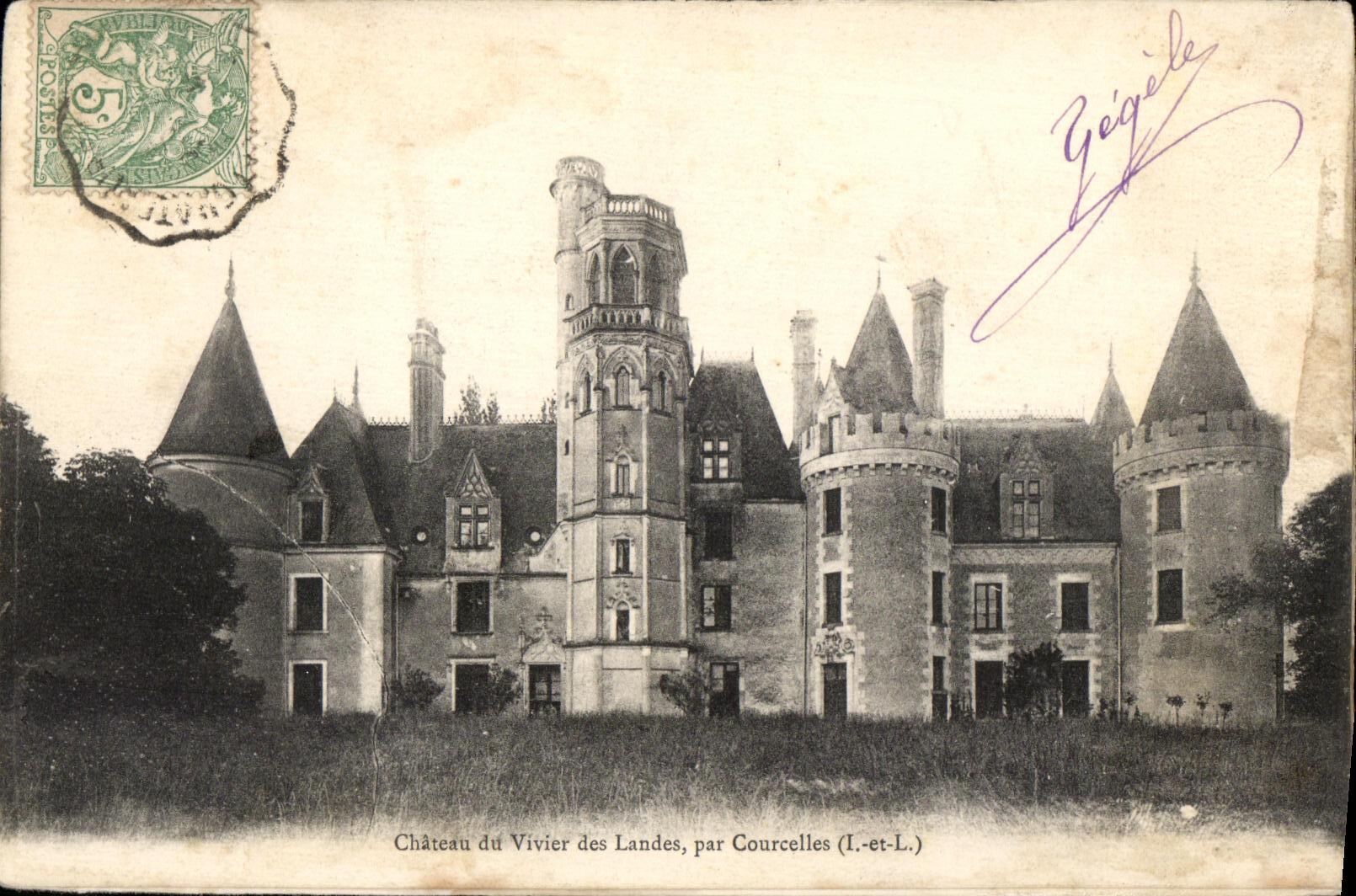 CPA Chateau du Vivier des Landes Par Courcelles