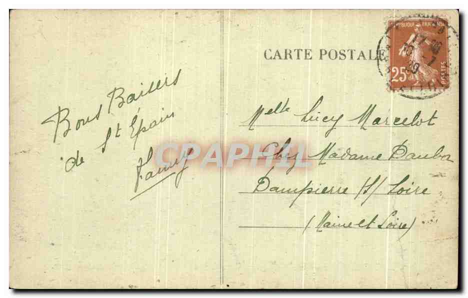 CPA Saint Epain La Vallee de Courtineau  — Rückseite
