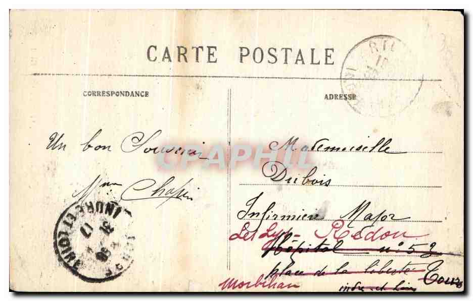 CPA Rille La Vieille Porte — Rückseite
