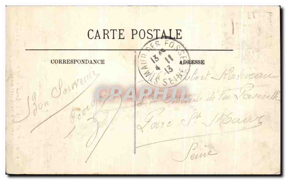 CPA Chateau Renault Porte d Entree du Chateau  — Rückseite