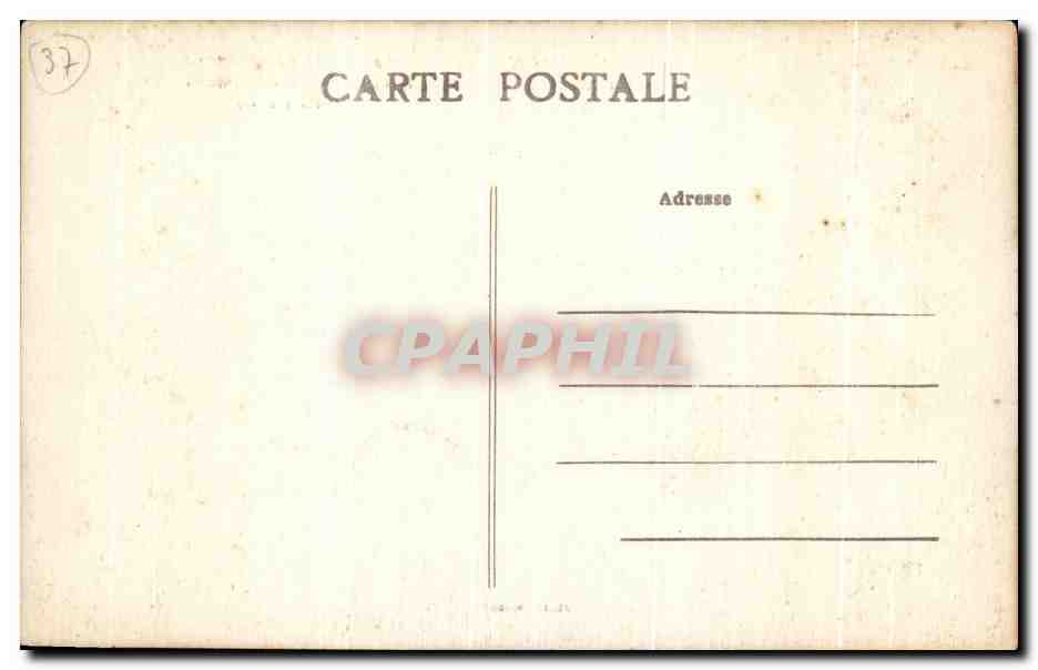 CPA Villeperdue Chateau de Boisbonnard Les douves et les Communs — Rückseite