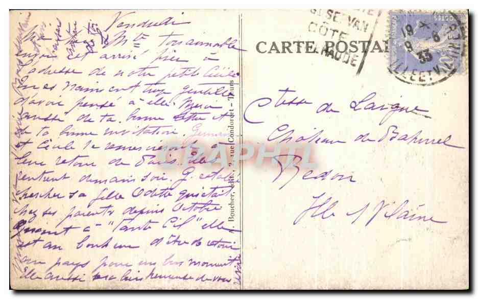 CPA La Riche Extra pres Tours La Rabatterie Ancien logis Olivier Le Daim barbier et confident de Louis XI Coiffeur — Rückseite