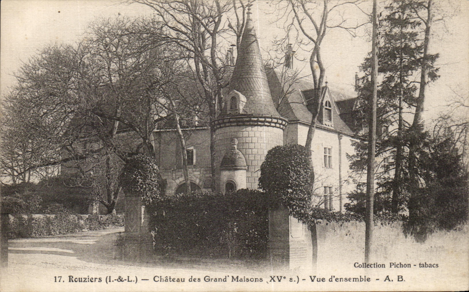 CPA Rouziers Chateau des Grand Maisons Vue d'ensemble