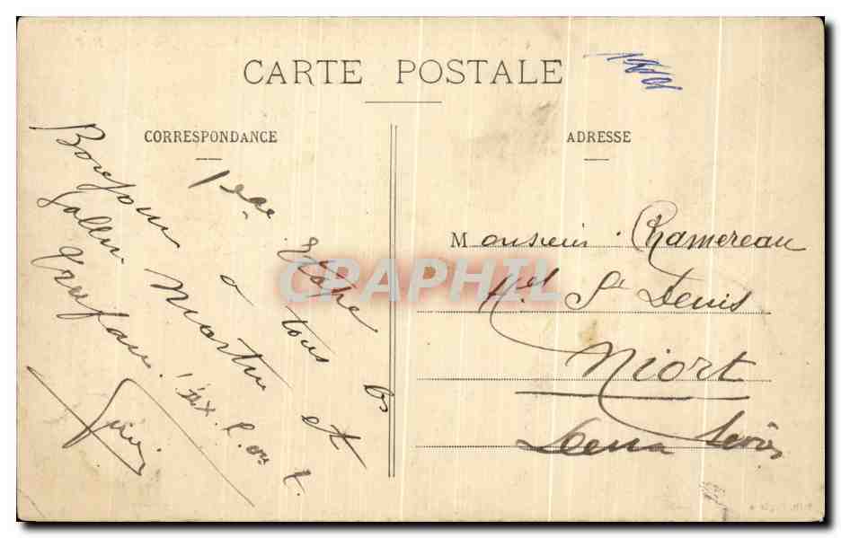 CPA Villeperdue Chateau de Boisbonnard — Rückseite