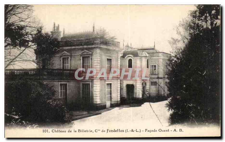 CPA Chateau De La Billetrie De Fondettes Facade Ouest