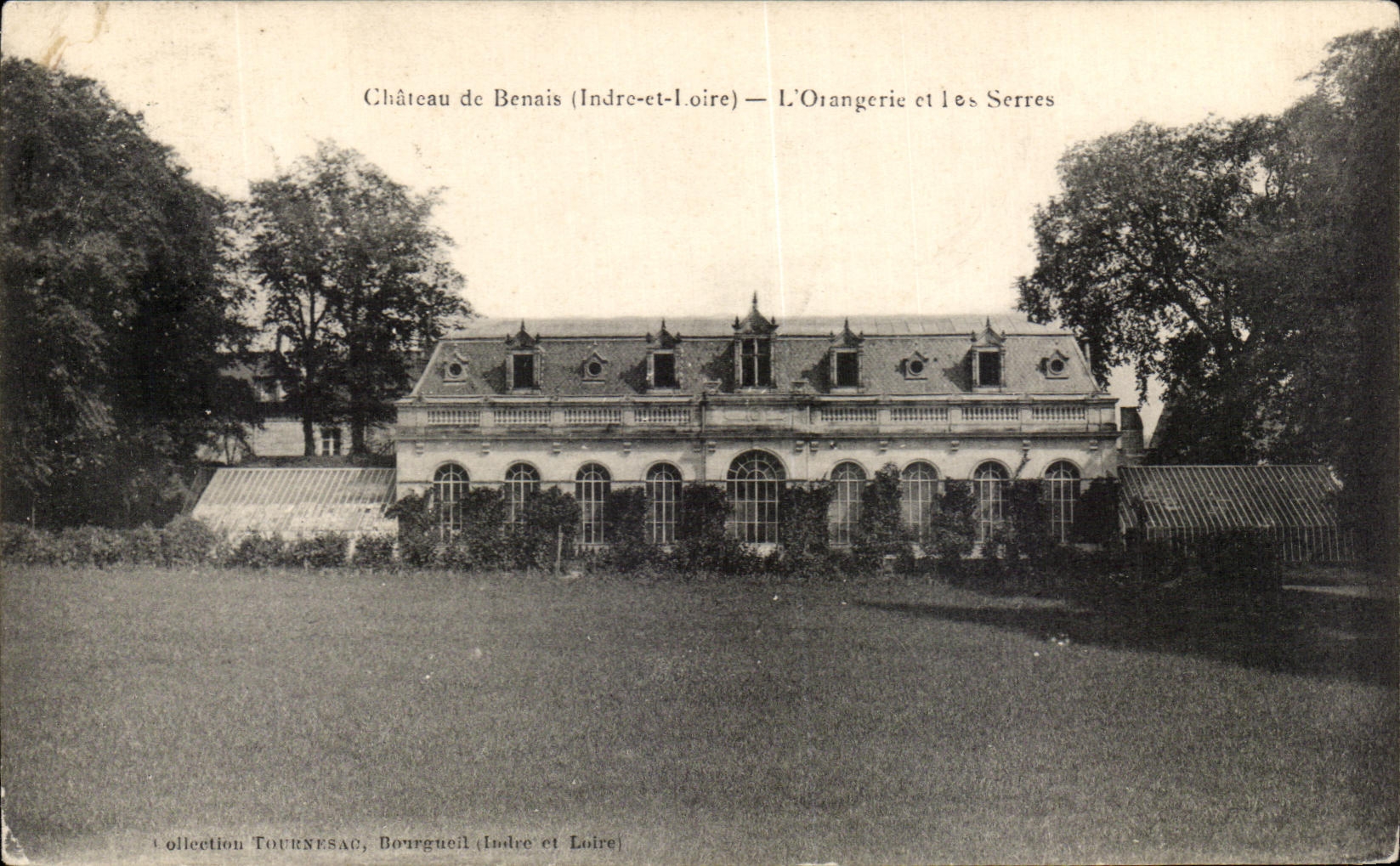 CPA Chateau De Benais L'Orangerie Et Les Serres