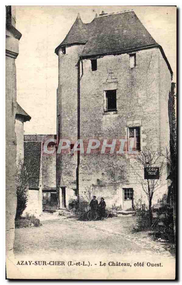 CPA Azay Sur Cher Le Chateau Cote Ouest