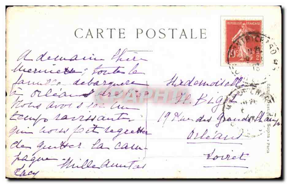CPA La Vallee De La Loire Tour d'Agnes Sorel a Loches — Rückseite