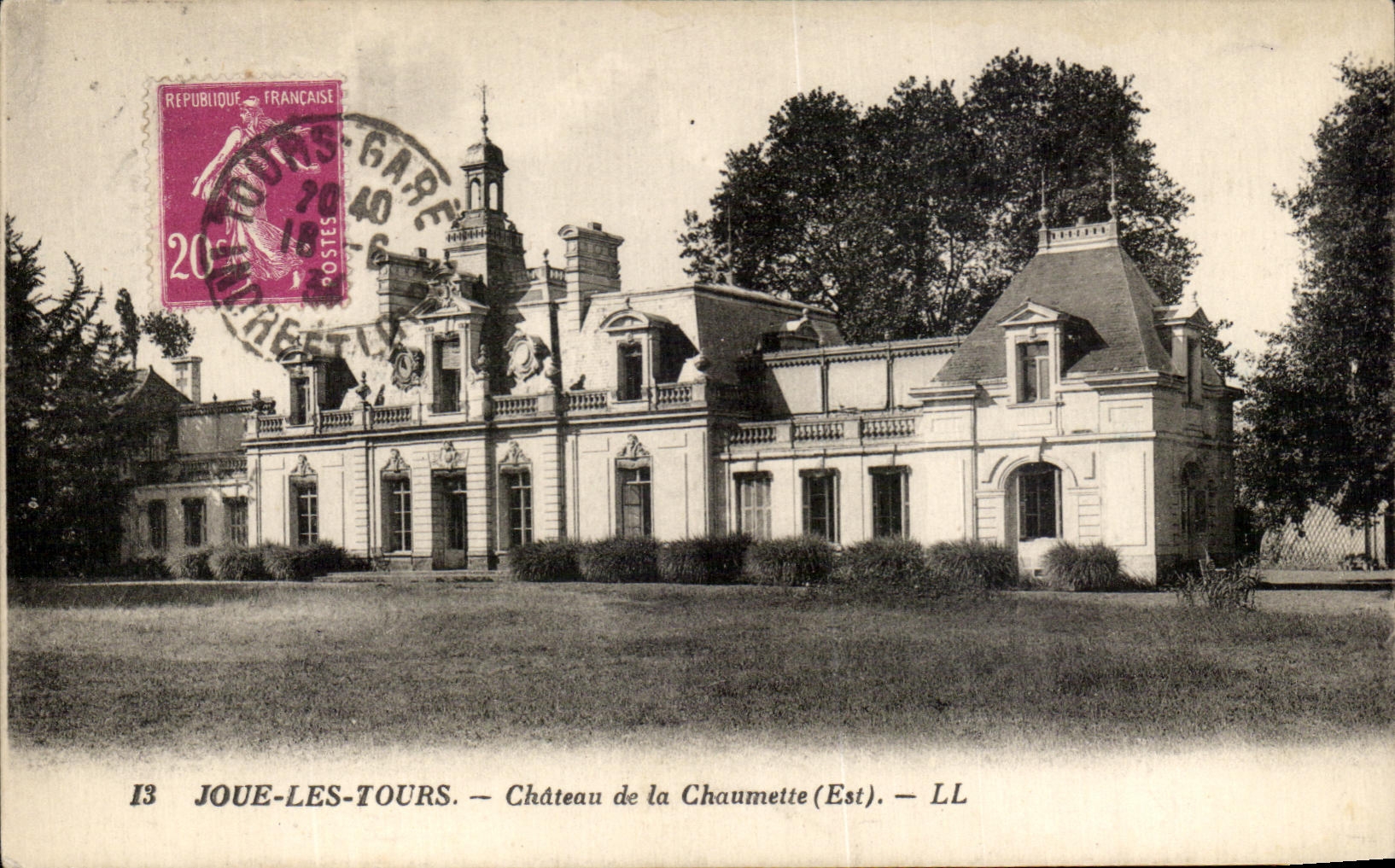 CPA Joue Les Tours Chateau De La Chaumette