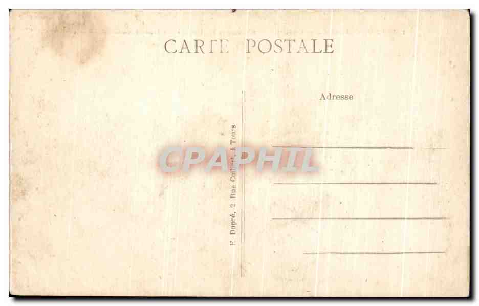 CPA Tours Caserne Baraguey D'Hilliers Batiment Central Militaria — Rückseite