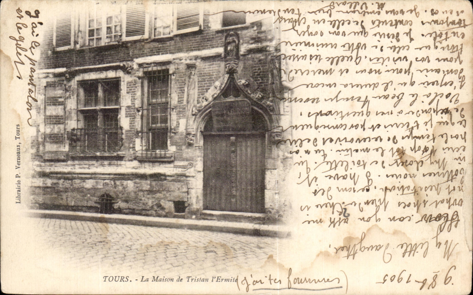 CPA Tours La Maison De Tristan l'Ermite