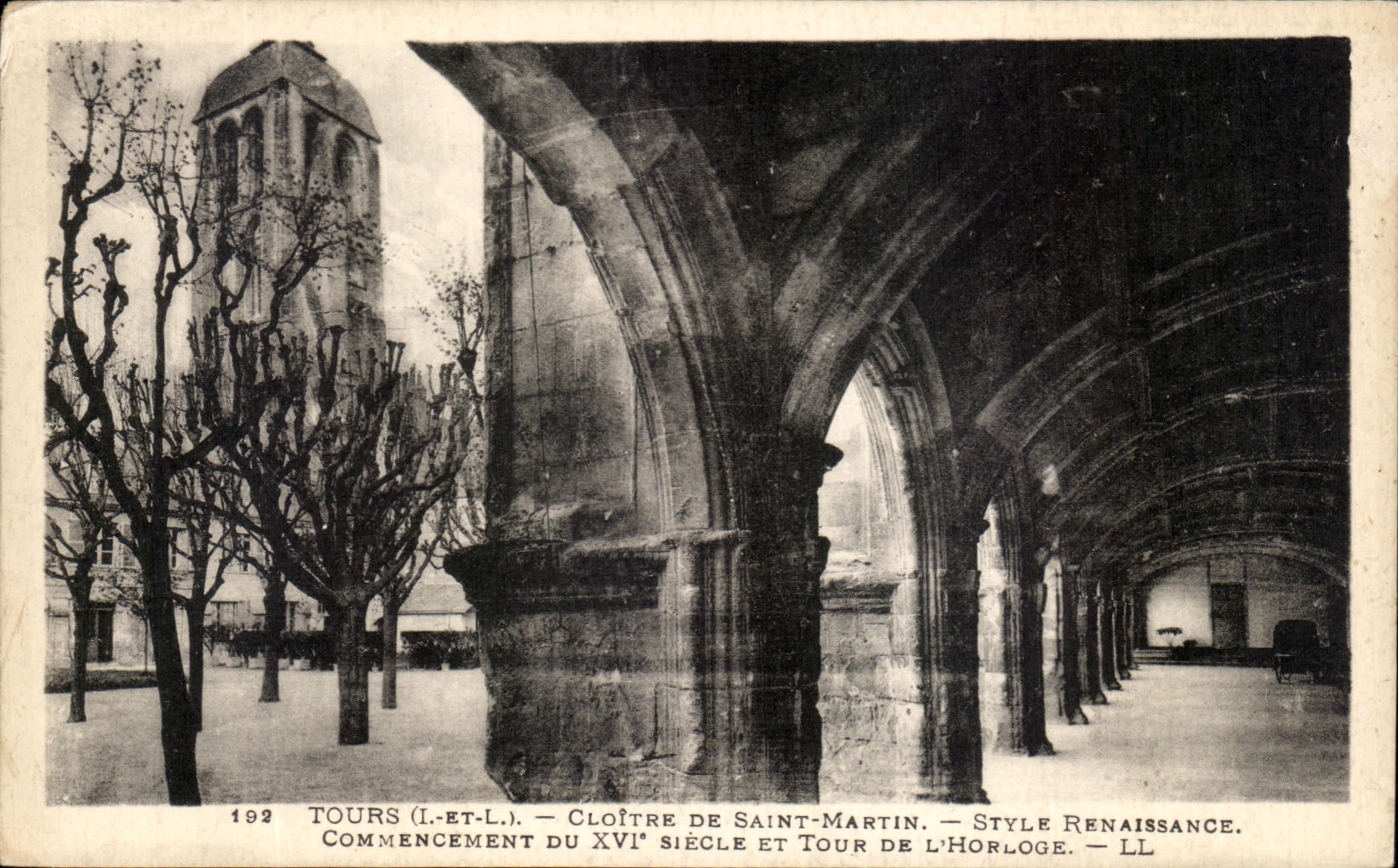 CPA Tours Cloitre De Saint Martin Style Renaissance Commencement Du
