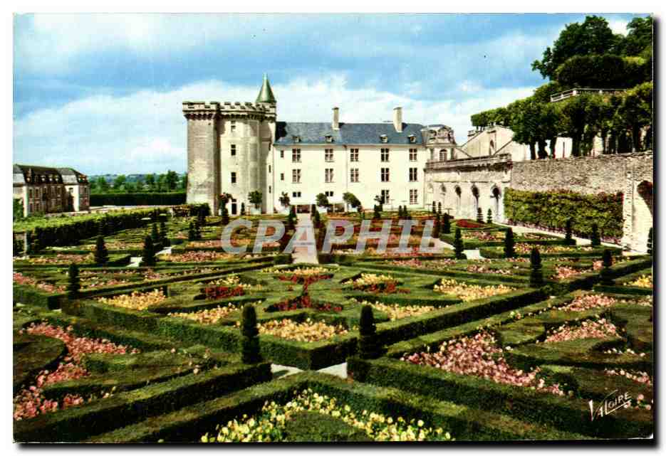 CPM Villandry Les jardins a la Francaise