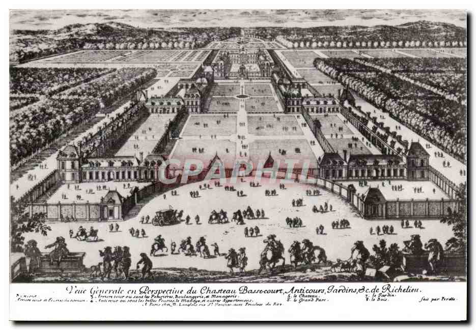 CPM Richelieu L'ancien chateau Vue Generale