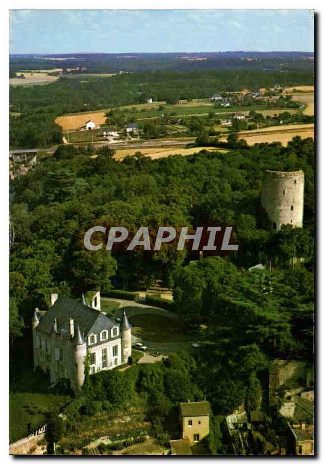 CPM Chateau Renault Vue aerienne le chateau et le donjon