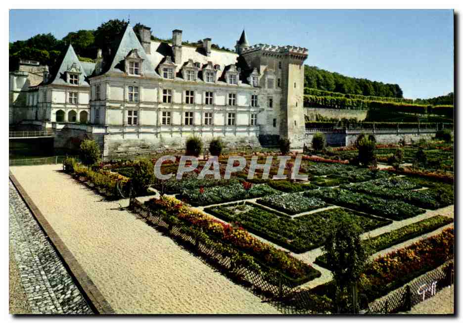 CPM Les Chateaux De La Loire Villandry le chateu et les Jardins 