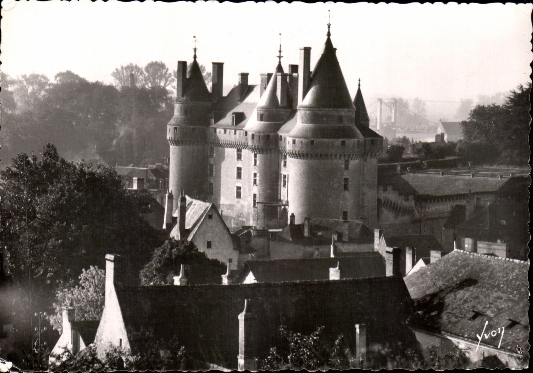 LANCEAIS (Indre-et-Loire) — Façade Nord du Château — Les Éditions d'Art Martel