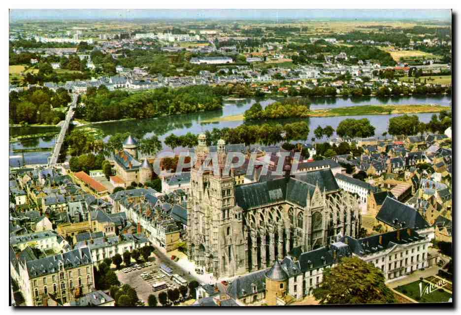 CPM Les Merveilles du Val De Loire Tours La Cathedrale Saint Gatien