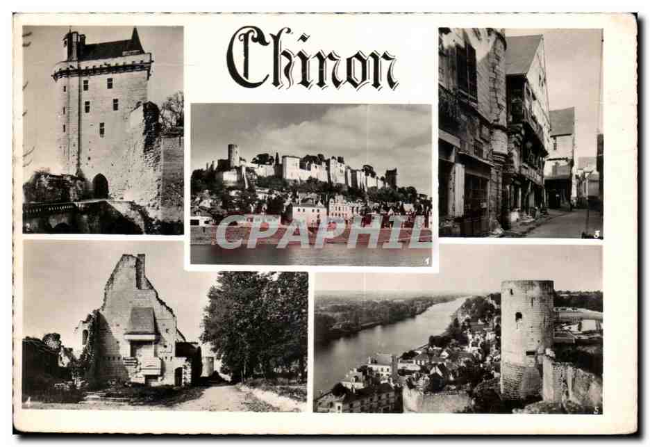 Chinon — vue panoramique et monuments — Éditions de Luxe, Paris