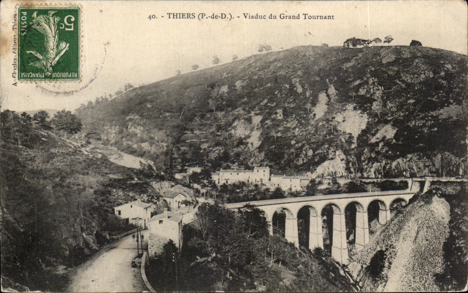 CPA Thiers Viaduc Du Grand Tournant