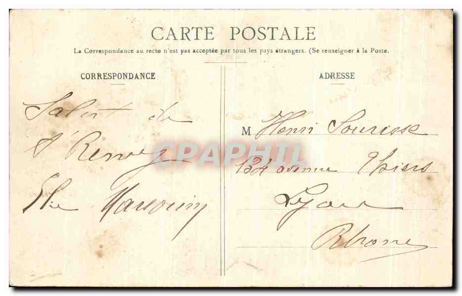 CPA Thiers Viaduc Du Grand Tournant — Rückseite