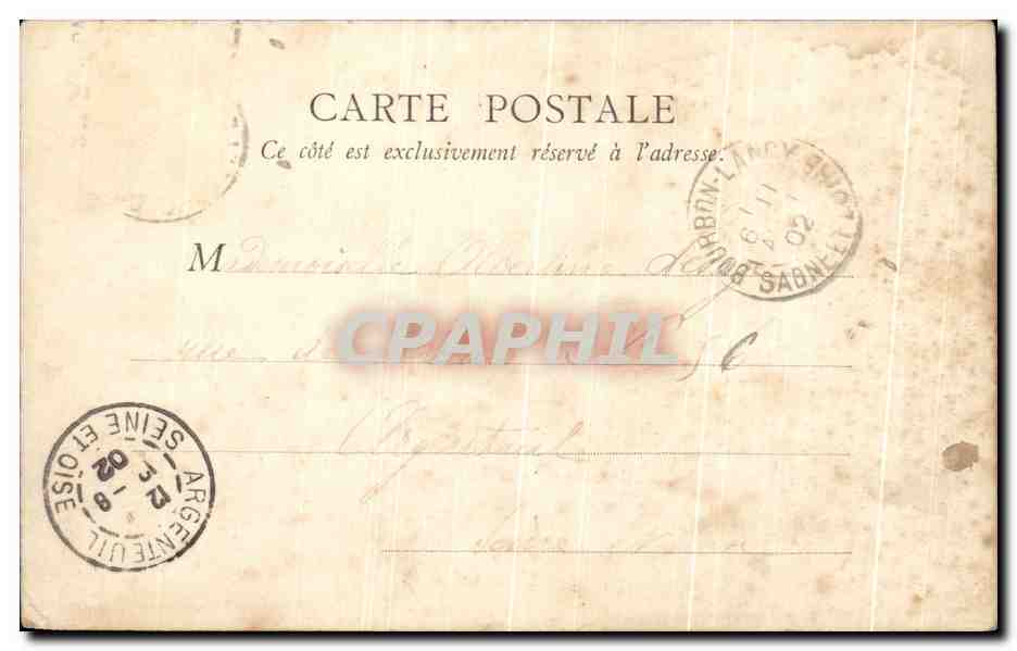 CPA Bourbon Lancy — Verso