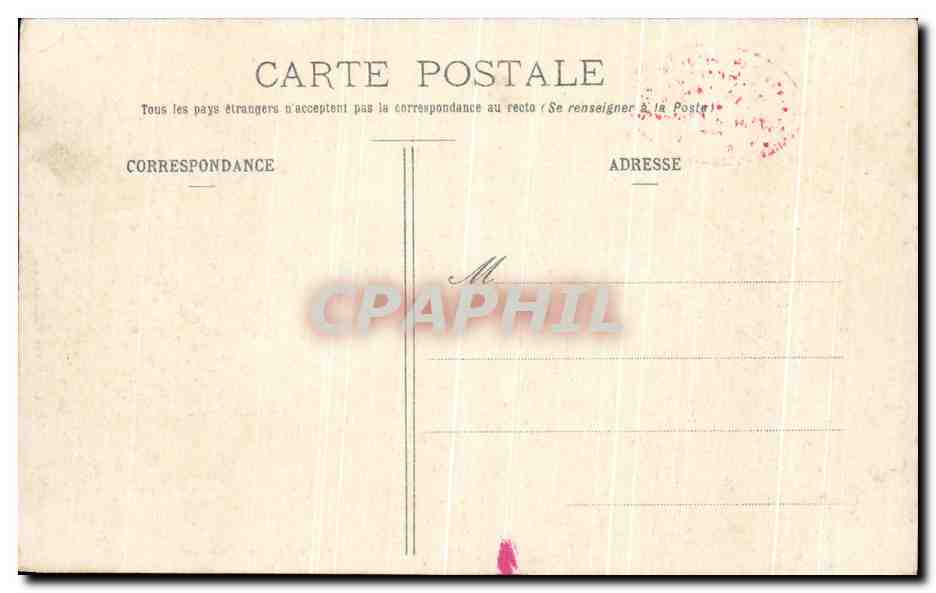 CPA Mont Cenis Route sur Le Plateau — Rückseite