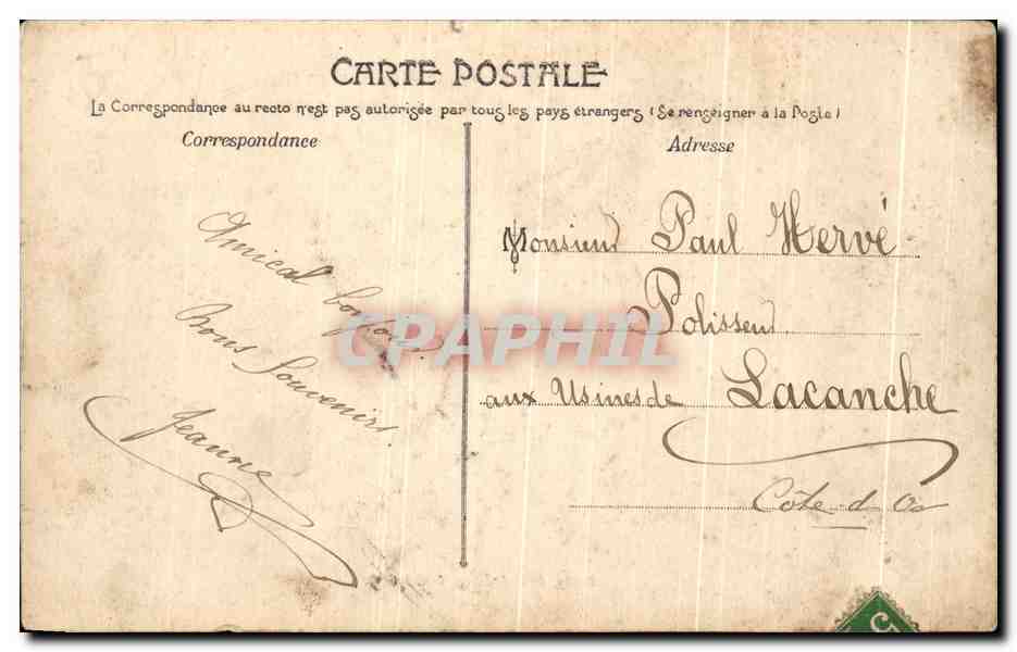 CPA Morvan Touriste Saint Didier Sur Arroux Chateau De Charency Et Sa Chapelle — Rückseite
