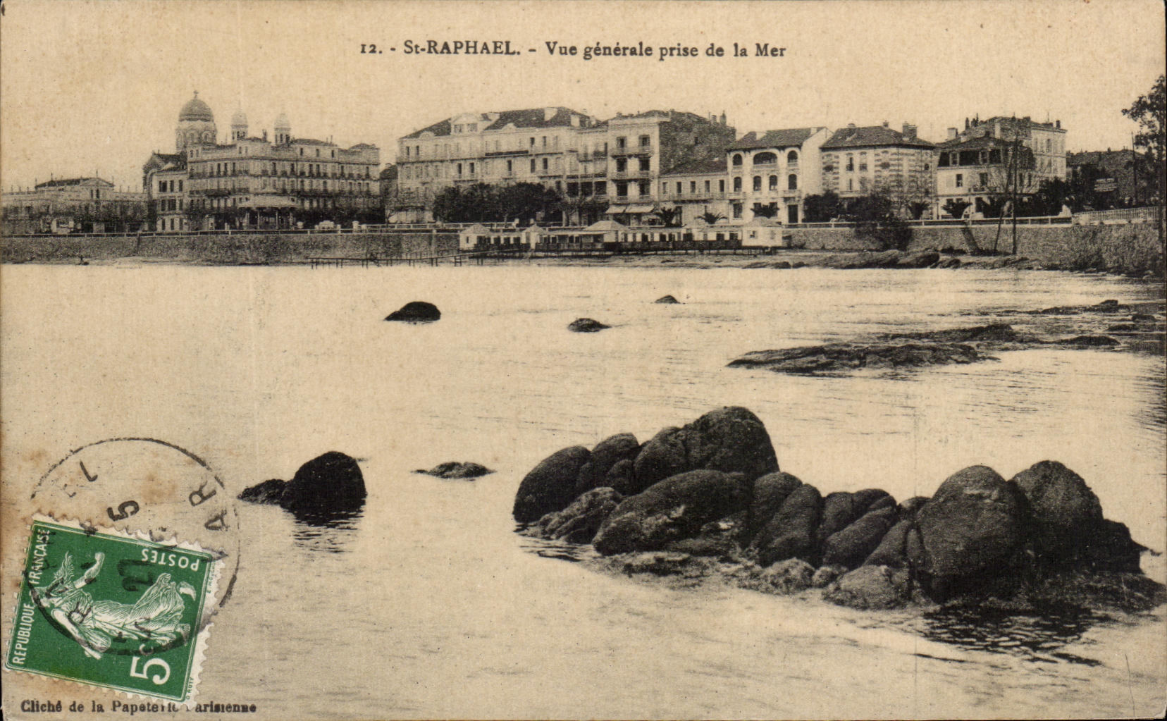 CPA St Raphael Vue Generale prise De La Mer