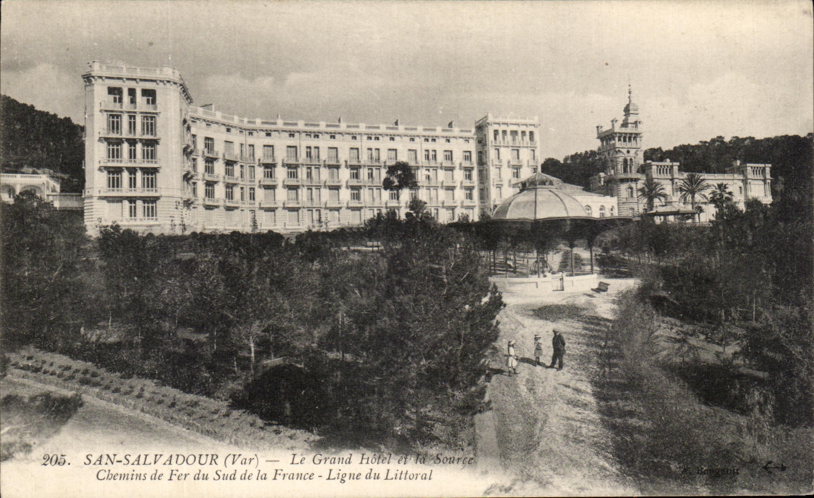 San-Salvador (Var) — The Grand Hotel and the Spring — Southern French Railways - Coastal Line