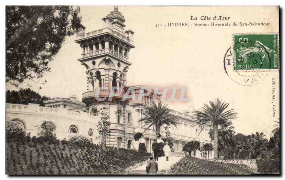 La Côte d'Azur — Station Hivernale de San-Salvadour — Édit. Poujalan, Hyères