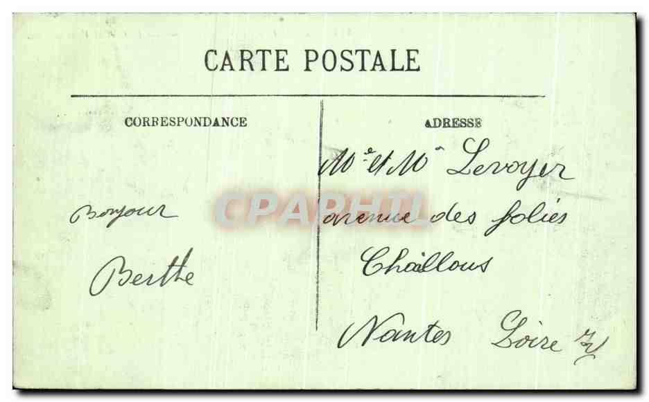 CPA Le Havre Notre Dame des Flots et la Ville — Rückseite