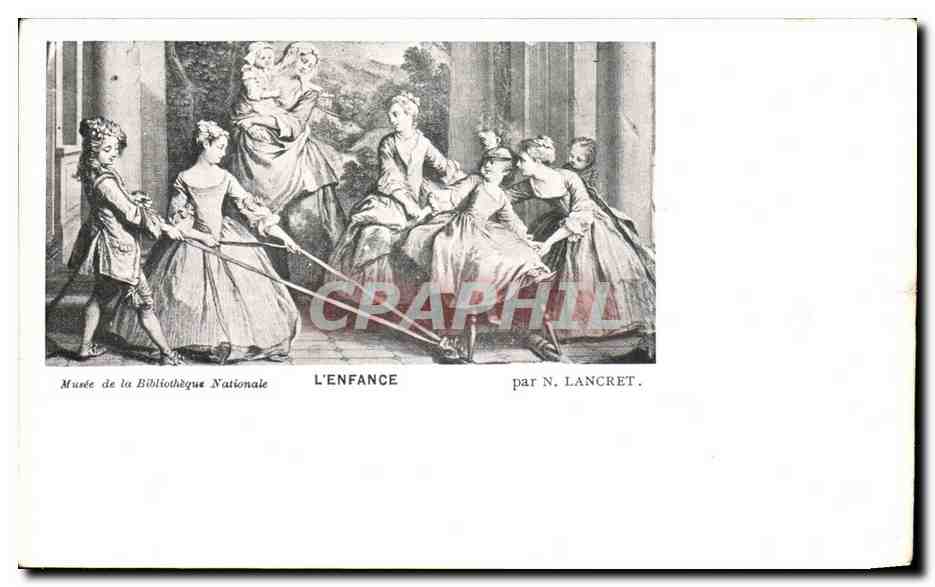 CPA L'enfance Musee de la bibliotheque nationale Lancret