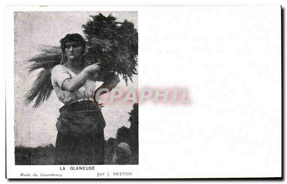 CPA La Glaneuse Musee du Luxemborg Breton 