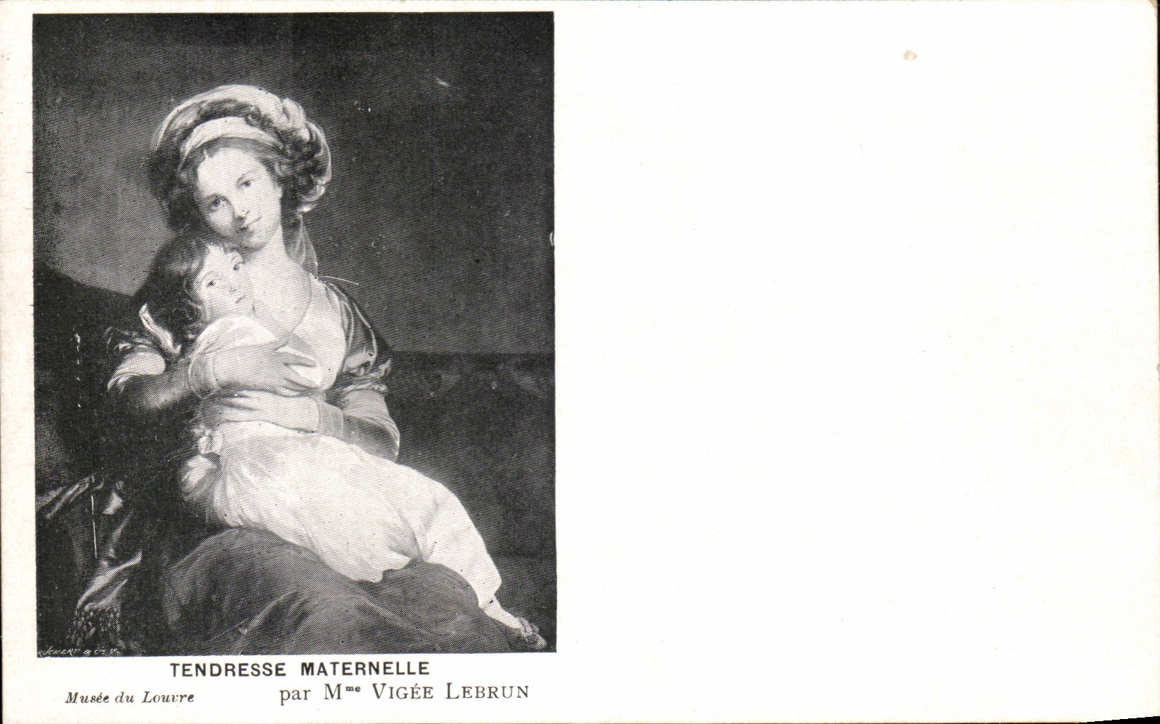 CPA Tenderesse Maternelle Musee du louvre Vigee lebrun