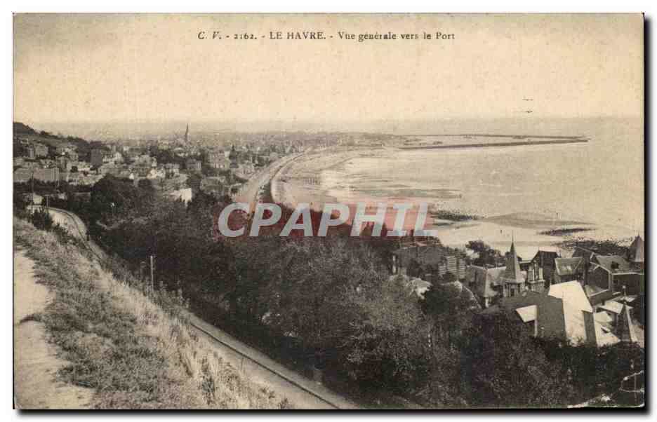CPA Le Havre Vue generale vers le Port