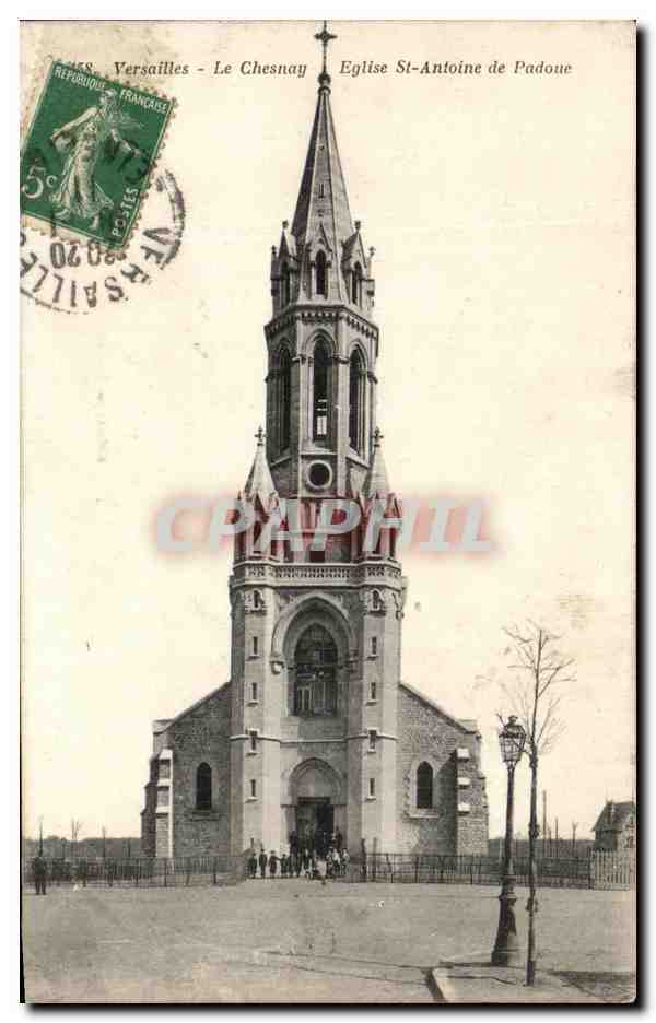 CPA Versailles Le Chesnay Eglise St Antoine de Padoue