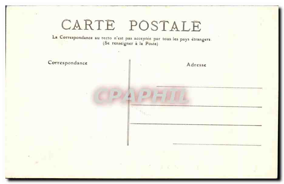 CPA Aulnay De Saintonge L'Eglise Porte Principale — Back