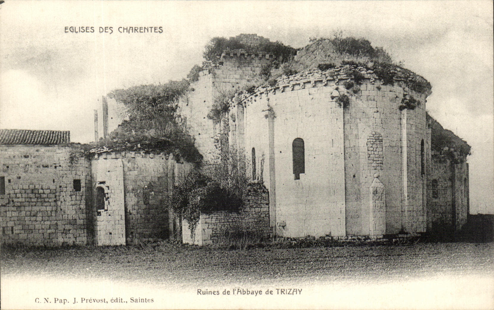 CPA Eglises Des Charentes Ruines De l'Abbaye De Trizay