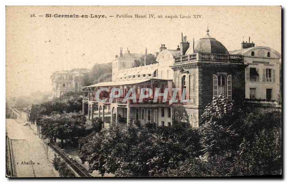 CPA St Germain En Laye pavillon Henri IV ou naquit Louis XIV