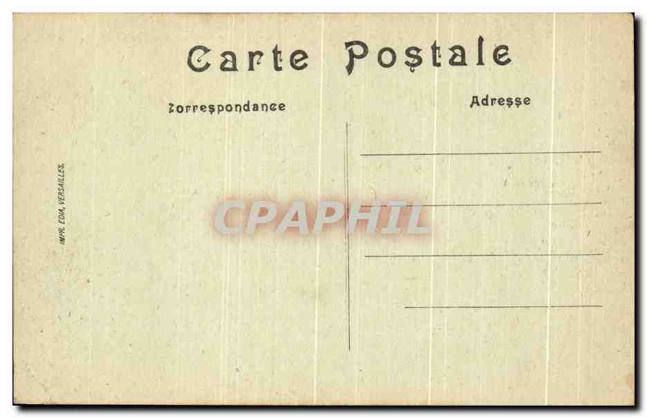 CPA Versailles Rue Satory Caserne Denfert et la Cote du camp Militaria  — Rückseite
