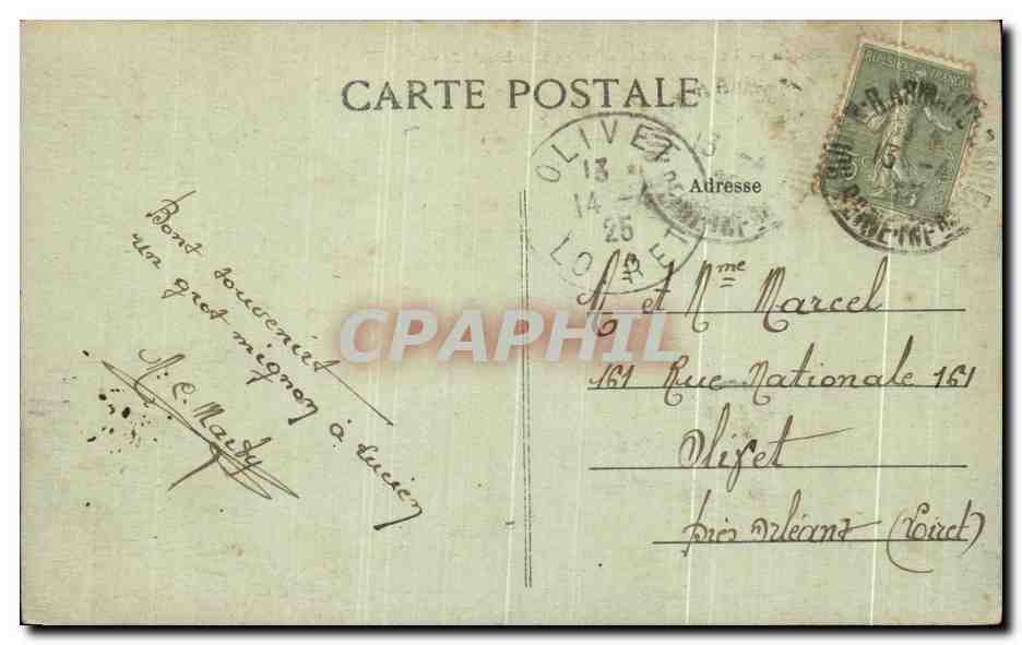 CPA Rouen la Cote Sainte catherine et le bassin fluvial Bateaux — Verso