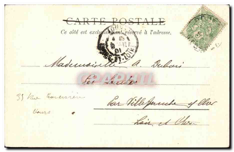 CPA St Vincent Rouen — Rückseite