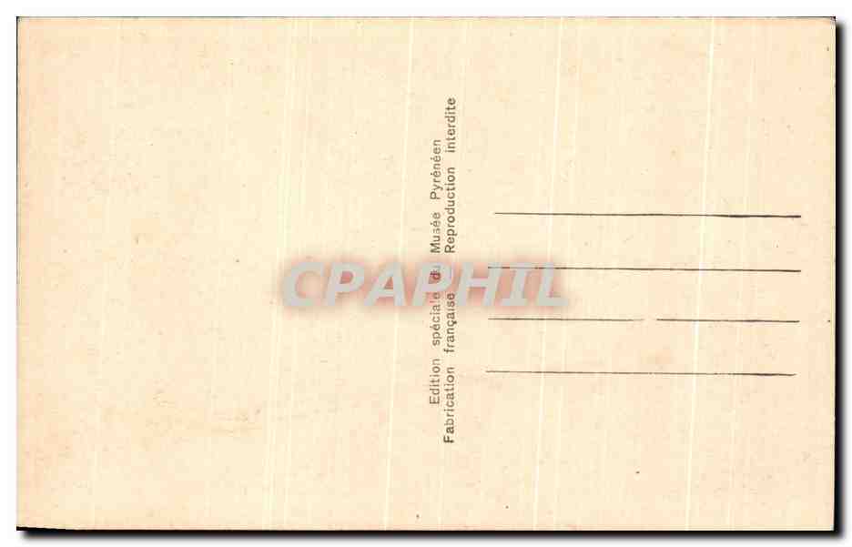 CPA Lourdes Chateau Fort Reproduction miniature de maisons pureneenes — Verso