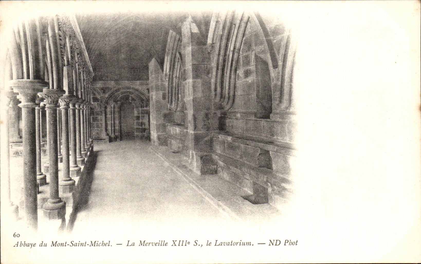 Abbaye du Mont-Saint-Michel — La Merveille XIIIe S., le Lavatorium — ND Pbot
