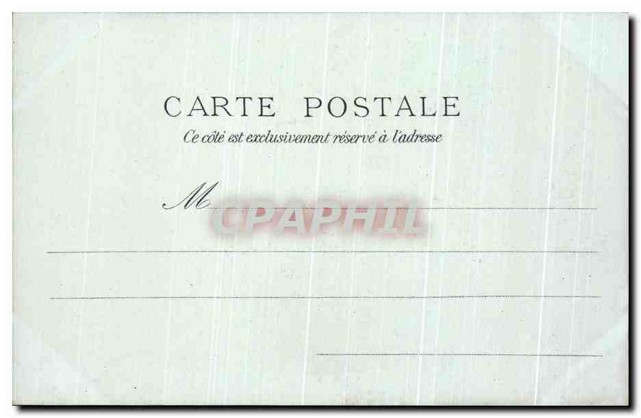 Monte Saint-Michel — Sala de los Caballeros — J. B. T. Fot. París — Reverso