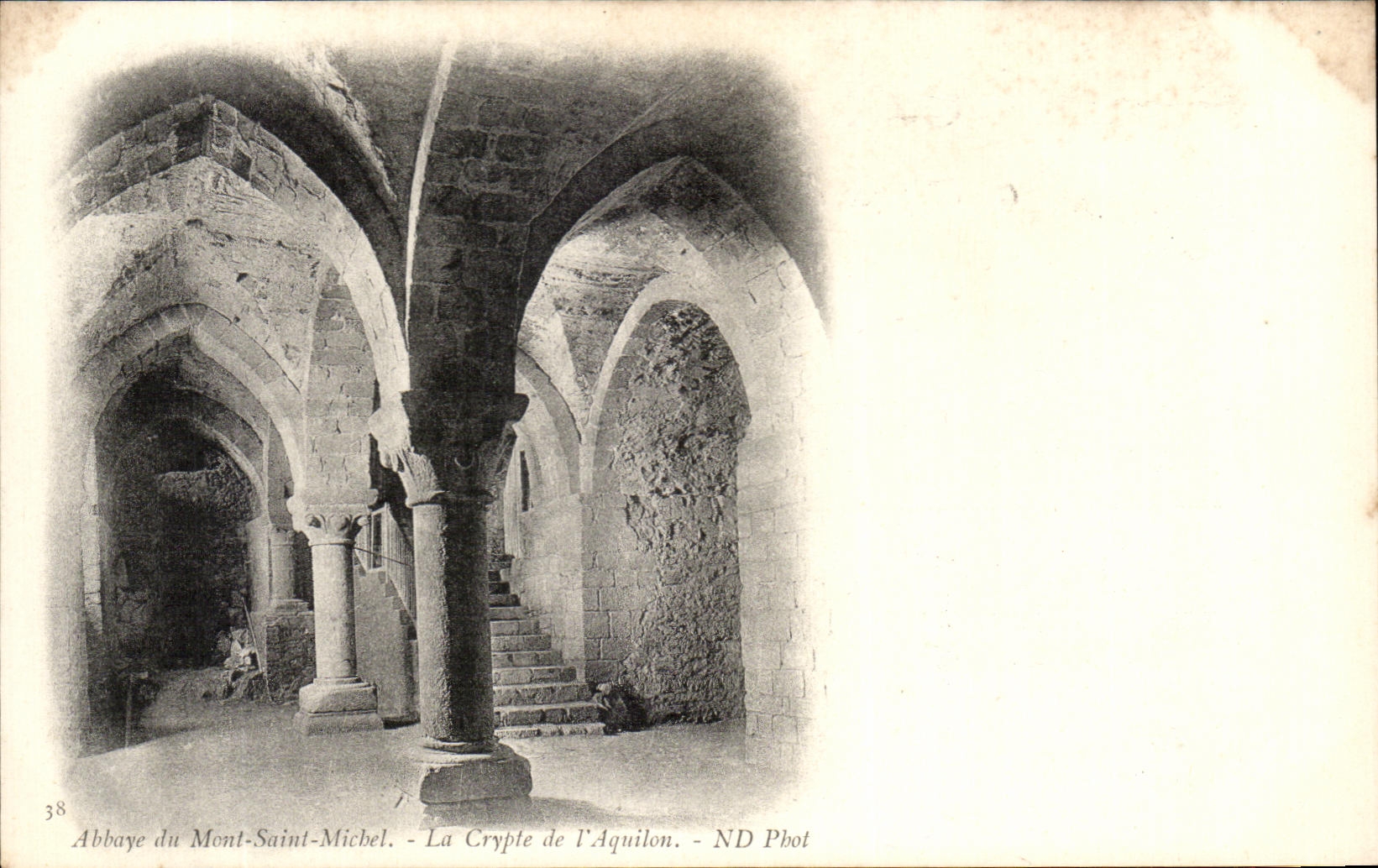 Abbaye du Mont-Saint-Michel — La Crypte de l'Aquilon — ND Phot