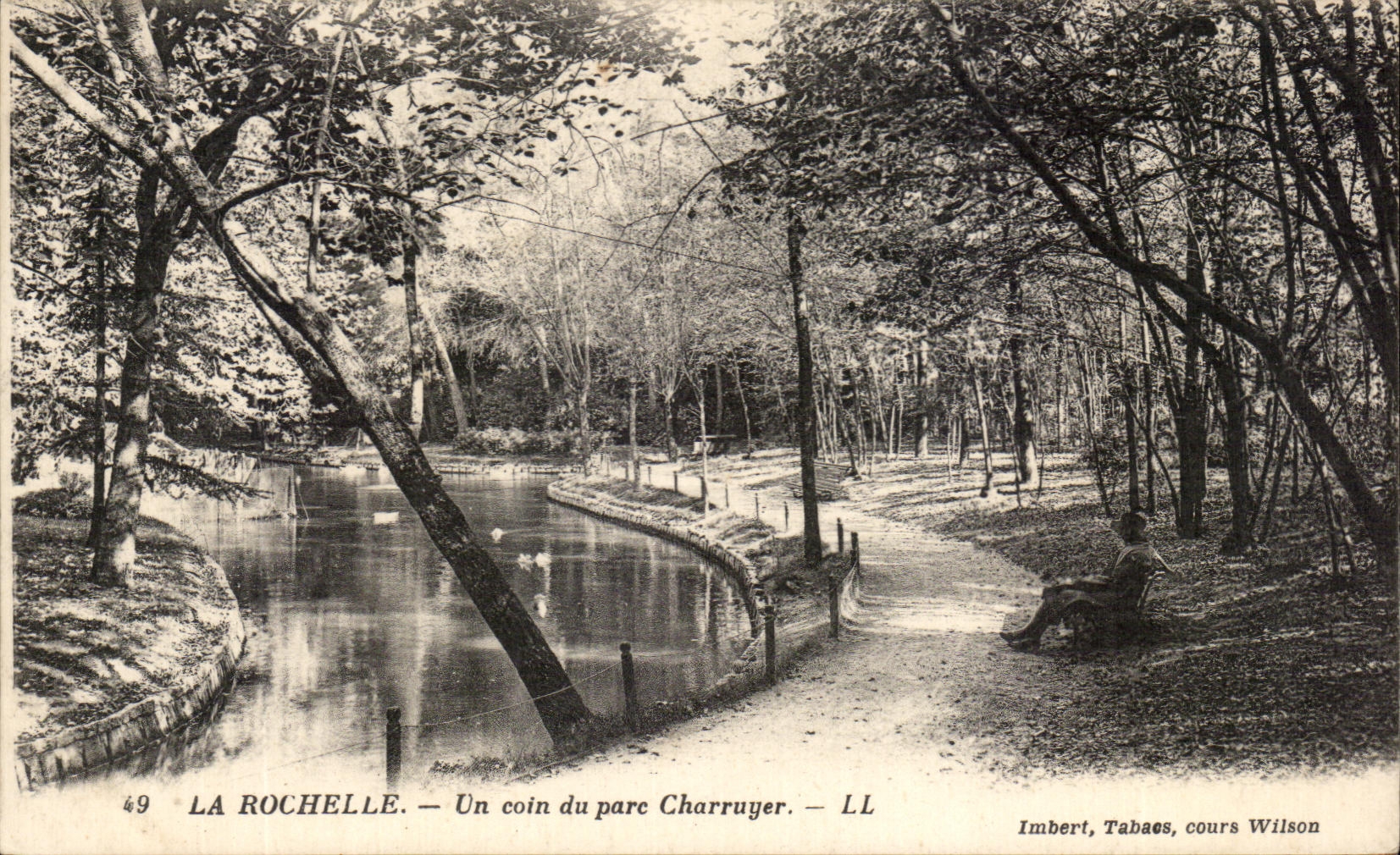 La Rochelle — Un coin du parc Charruyer — Imbert, Tabaaes, cours Wilson